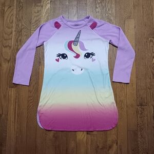 NWOT Girl's wonder nation Unicorn Rainbow Nightgown